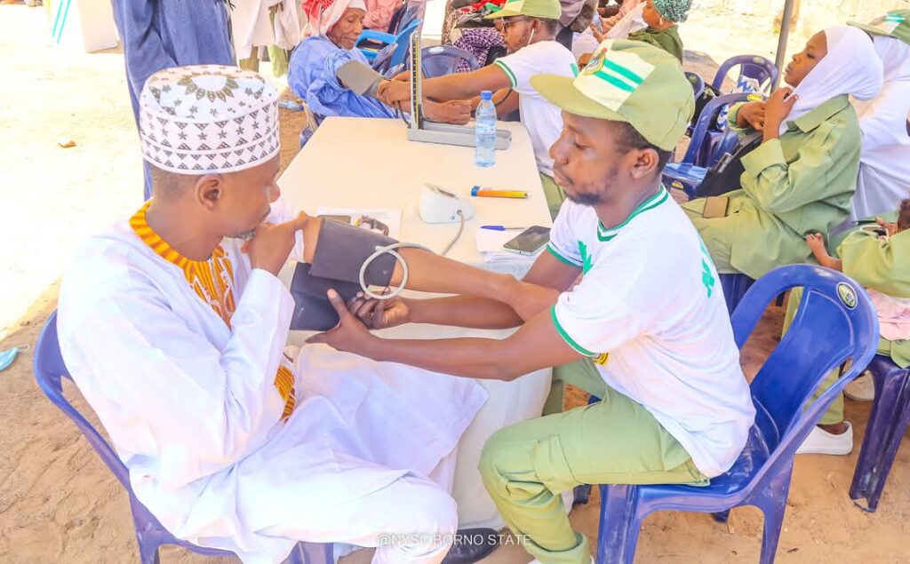 NYSC doctors during community outreach